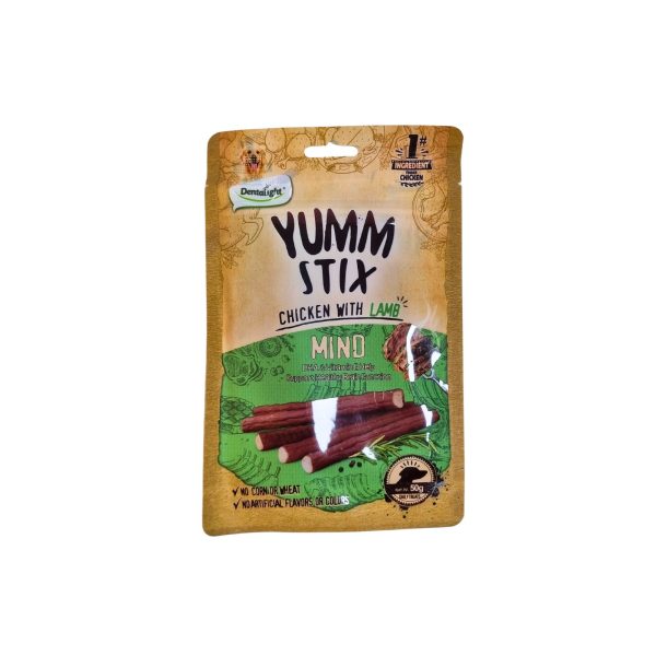 خرید تشویقی مدادی سگ دنتالایت Yumm Stix مرغ و بره 50 گرمی