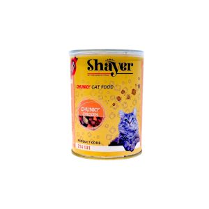 کنسرو چانک گربه شایر طعم مرغ در سس کدو حلوایی 400 گرم