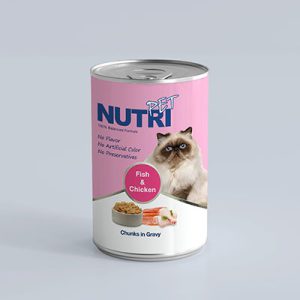 کنسرو چانک مرغ و ماهی مخصوص گربه نوتری پت