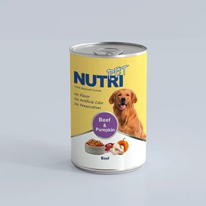 کنسرو سگ نوتری پت چانک مرغ، گوشت قرمز و کدو تنبل
